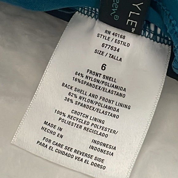 Shape + Style by Aqua Green UPF 50 Sweetheart Neck Seamed 1 Piece Swimsuit Sz 6 - Picture 11 of 16